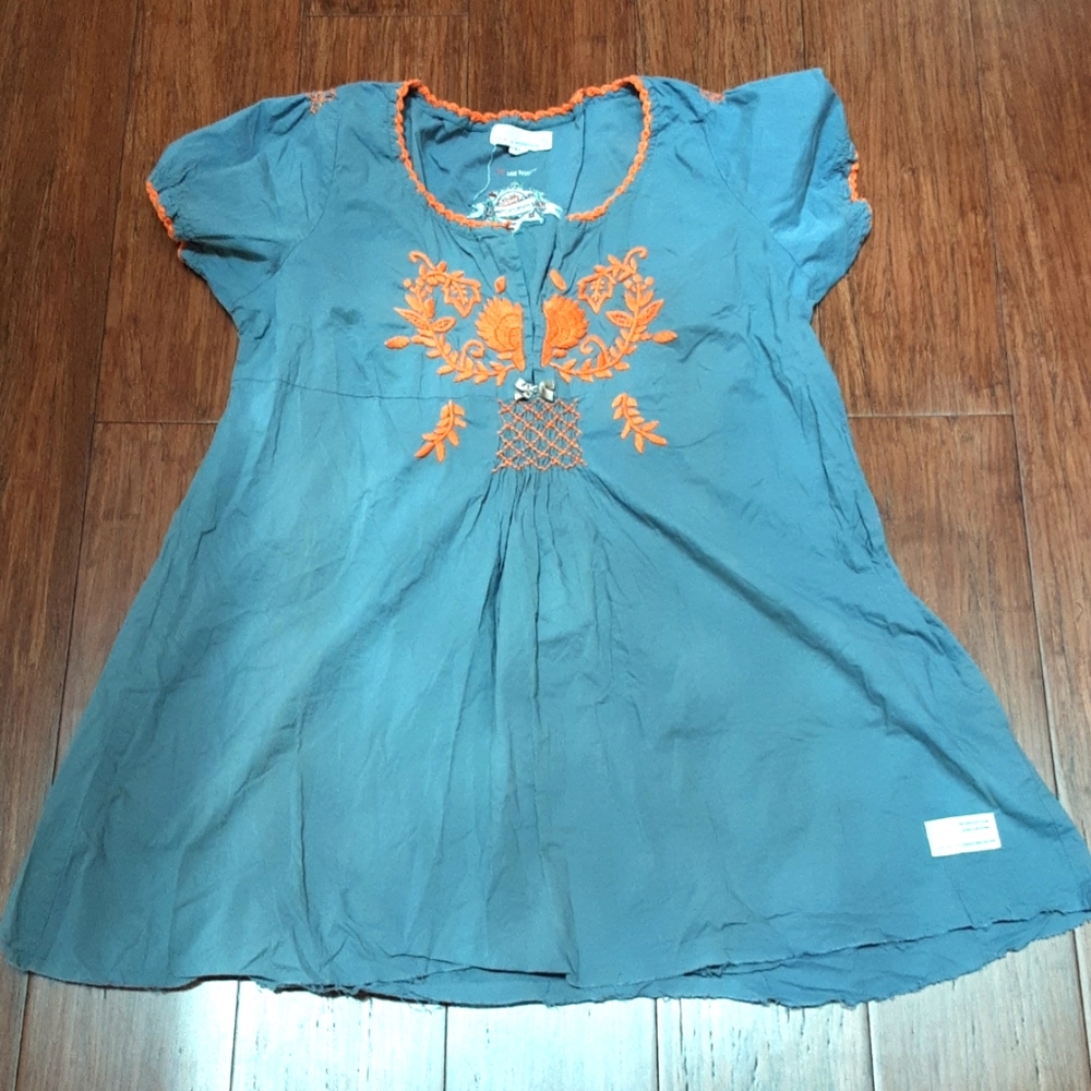 Boho embroidered shirt